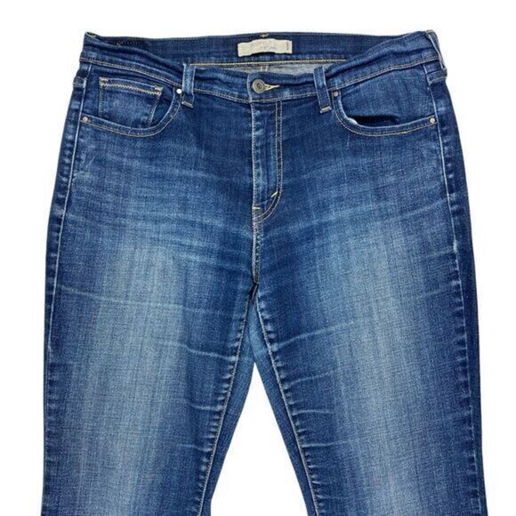 Levi's 515 Bootcut Jeans 12 Short Blue Denim Wash Western Cowboy Cowgirl Career - Picture 2 of 15